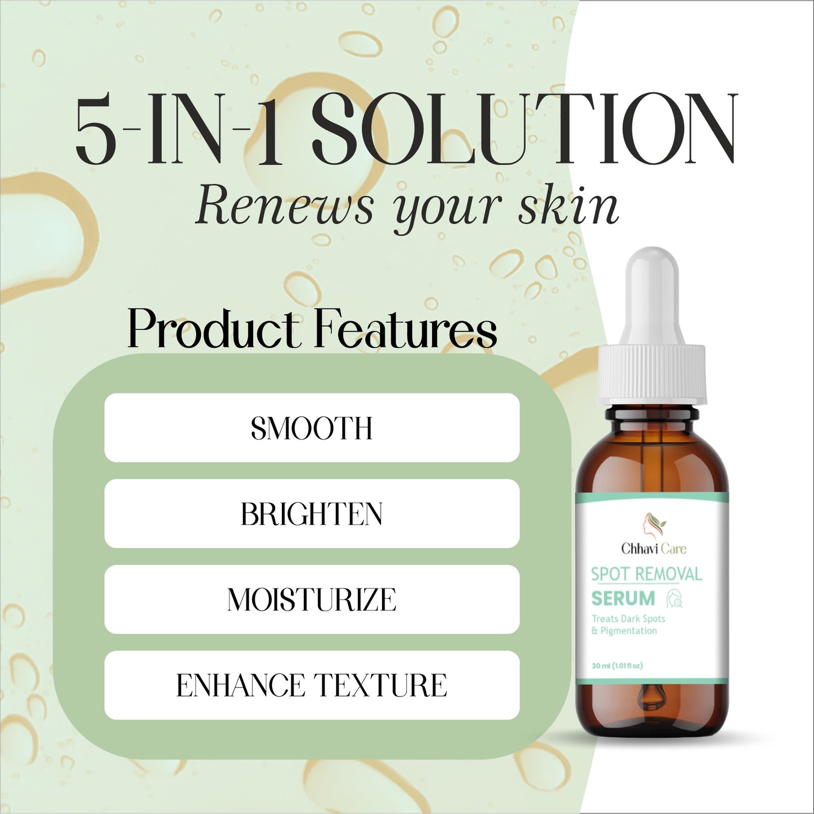 Chhavi Care Spot Removal Face Serum – Dark Spot & Pigmentation Treatment (30ml) - Image 3