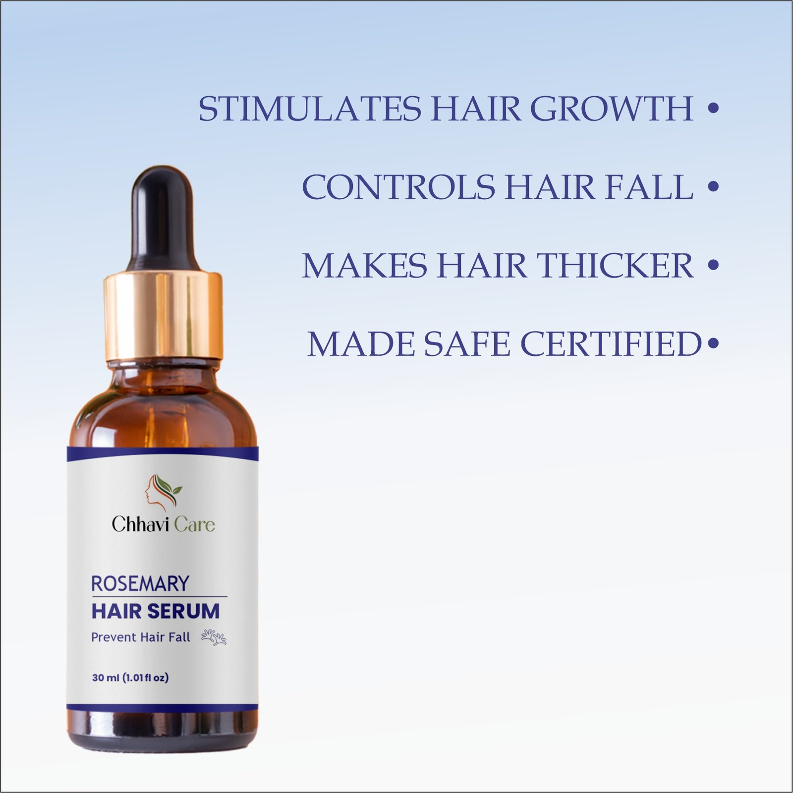 Chhavi Care Rosemary Hair Growth Serum – Anti Hair Fall Treatment (30ml) - Image 5